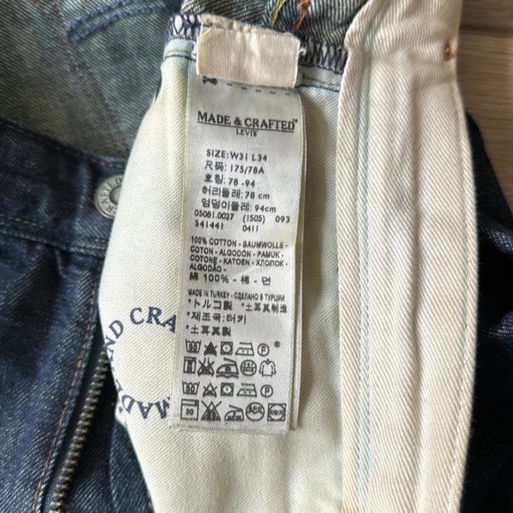 Levi’s Made & Crafted Jeans - size 31 x 34 - Picture 7 of 9